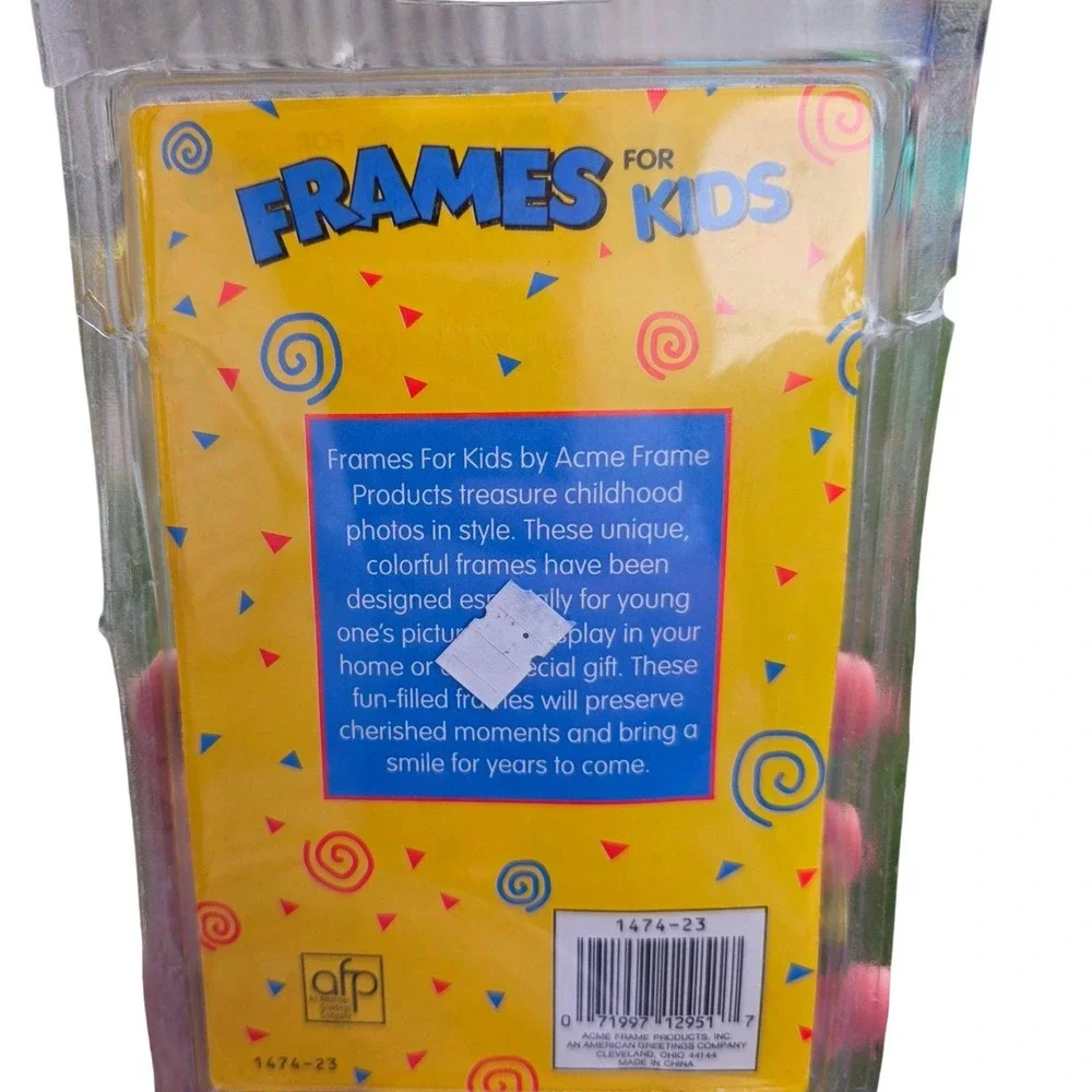 Vintage Its a Girl Baby Picture Frame 2.5x3.5‎ 3D Resin AFP Acme Frame Products